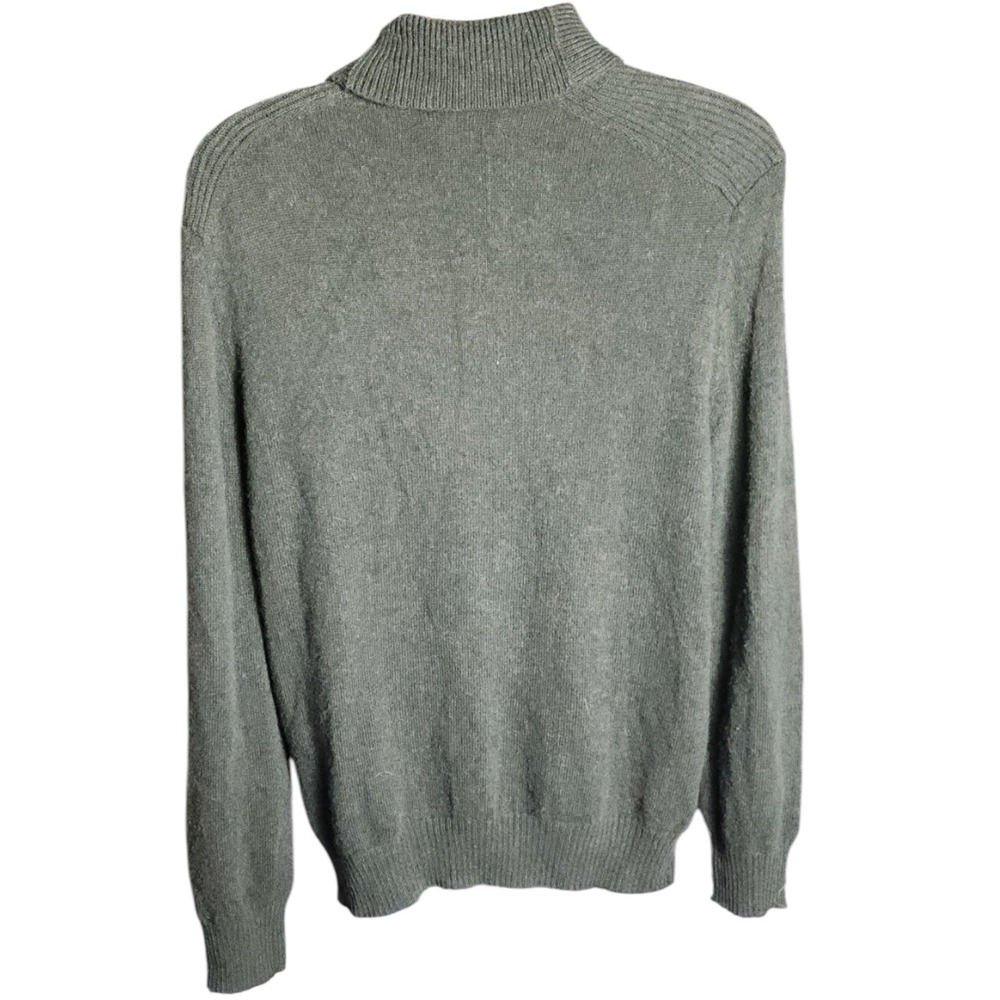Joseph Abboud Mens XXL Sage Green Wool Blend Shawl Collar Pullover Sweater - Picture 3 of 8